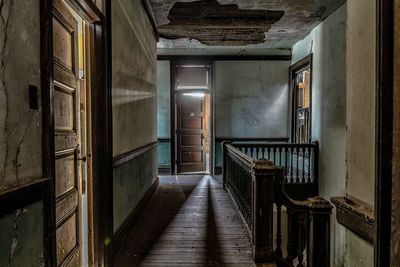 Corridor of abandoned building