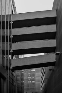 Low angle view of modern building against sky