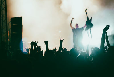 Crowd at music concert