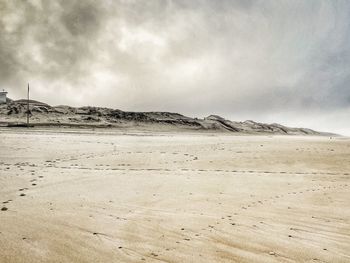 Scenic view of desert against sky