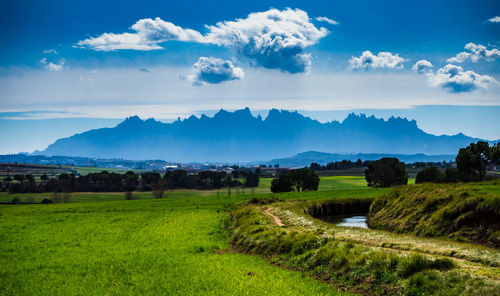 Scenic view of landscape against sky