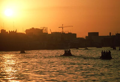 Sunset over river