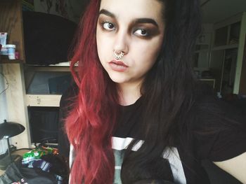 Portrait of young woman