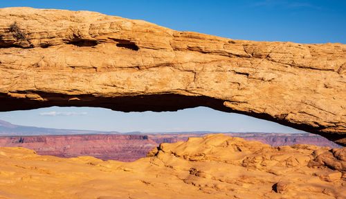 Scenic view of desert against sky