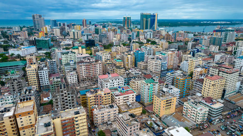 Aerial view of dar es salaam, tanzania