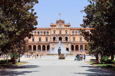 View of historic building in city