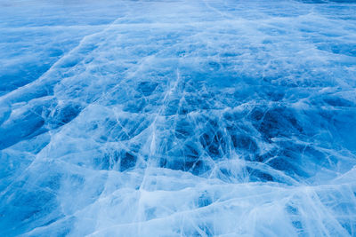 Full frame shot of frozen sea