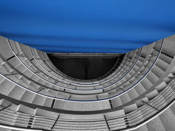 Staircase against clear sky