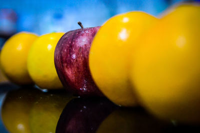 Close-up of yellow bell peppers