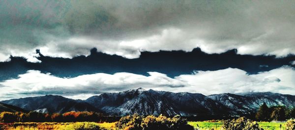 Low angle view of storm clouds in sky