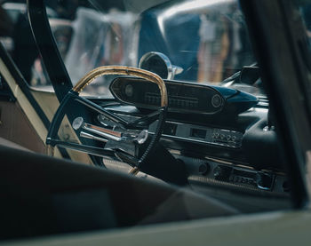 Close-up of vintage car