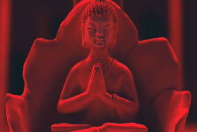 Close-up of buddha statue