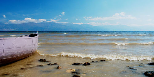 Scenic view of sea against sky