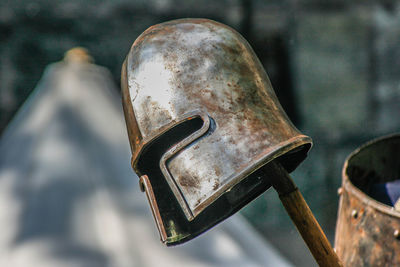 Close-up of old rusty metal