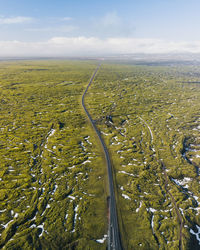 High angle view of landscape