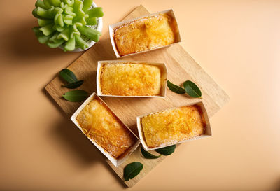 Close-up of food on table