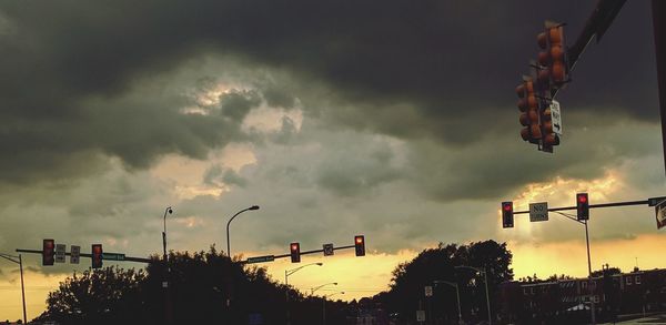 Low angle view of road against sky