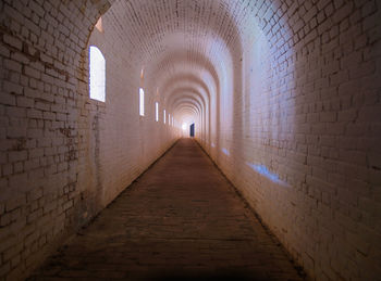 View of empty corridor