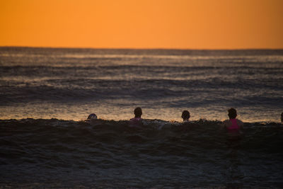 Sunset over sea