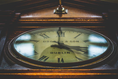 Close-up of clock