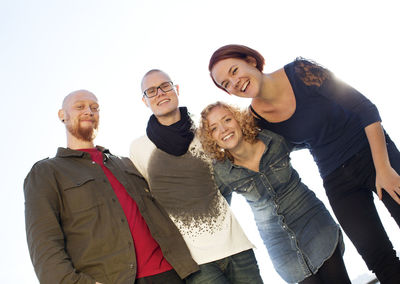 Group of friends standing together