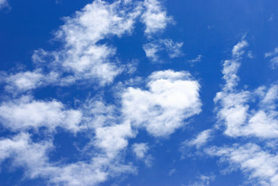 Low angle view of clouds in sky