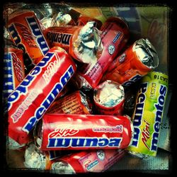 Close-up of garbage can