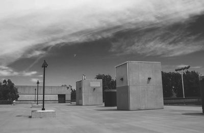 Built structure against cloudy sky