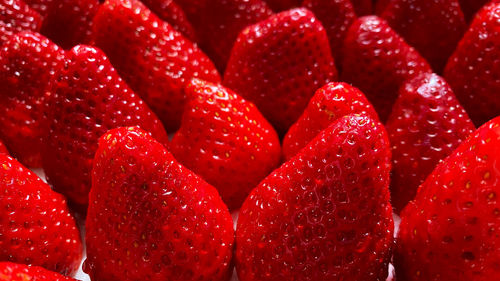 Full frame shot of strawberries