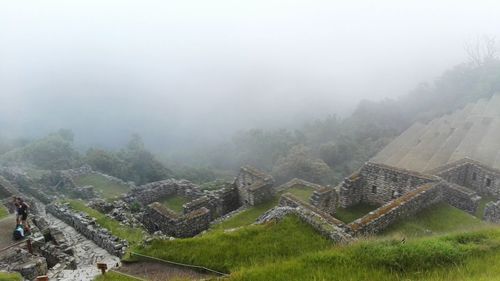 High angle view of mountain landscape