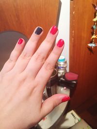 Close-up of cropped hand