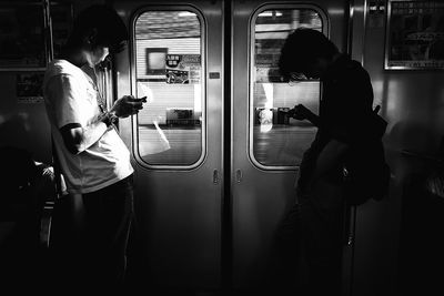 People in train