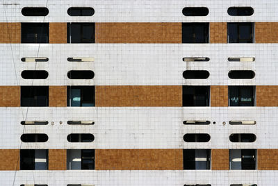 Full frame shot of building with windows