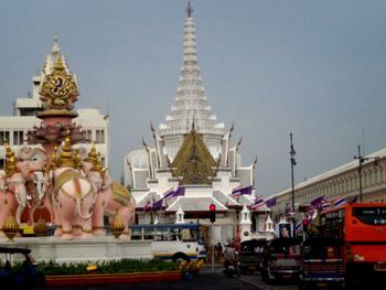 Low angle view of temple
