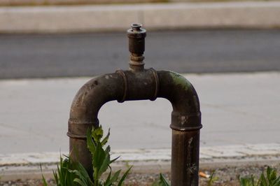 Close-up of water pipe