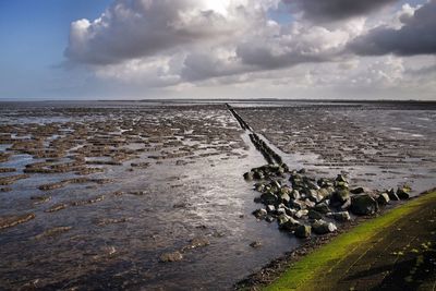 Scenic view of sea against sky