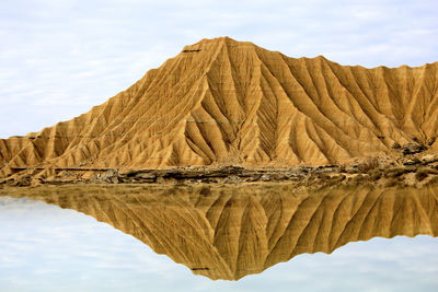 Desert of the bardenas reales in navarra