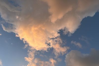 Low angle view of clouds in sky