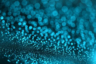 Defocused image of illuminated lights