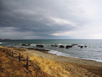 Scenic view of sea against sky