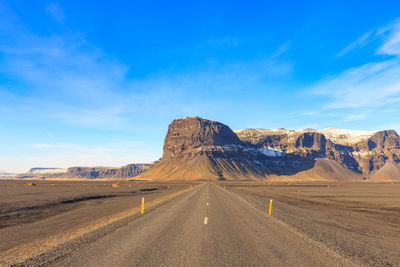 Scenic view of desert against sky