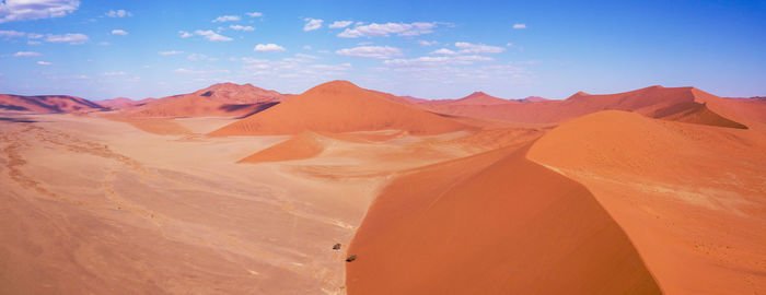 Scenic view of desert against sky