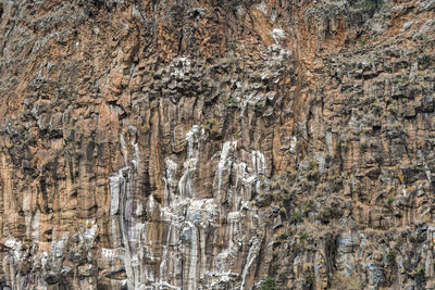 Full frame shot of rock formations