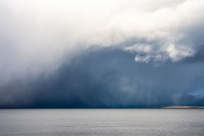 Storm clouds over sea