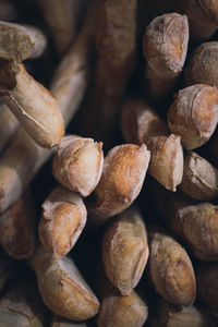 Full frame shot of baguettes