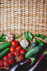 Vegetables in basket