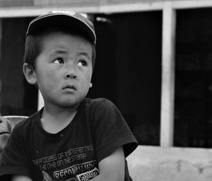 Close-up portrait of boy