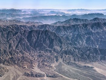 Scenic view of dramatic landscape