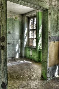 Interior of abandoned building