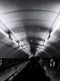 People in tunnel